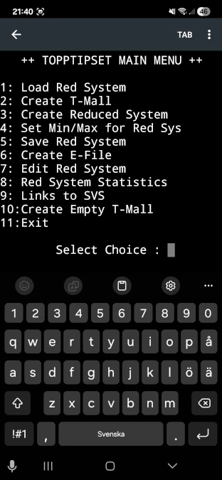 C++ console application running statistical number analysis tool on mobile device