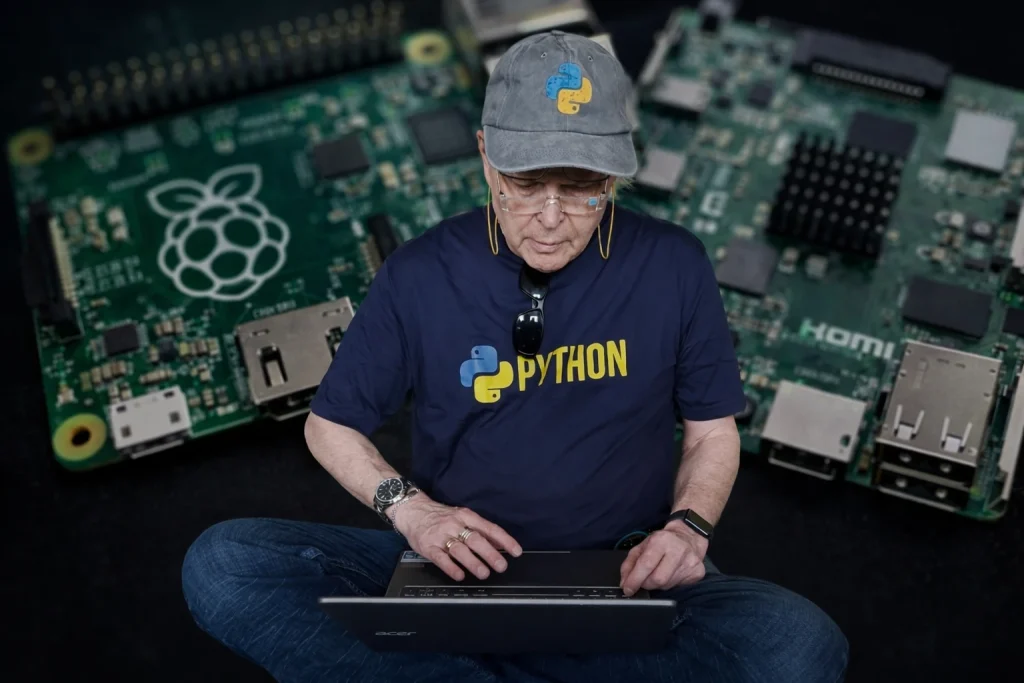 Robert William Blennerhed working with Python and Raspberry Pi – RWB Tech Lab